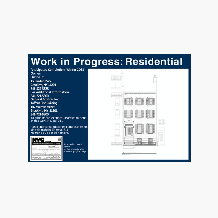 residential work in progress